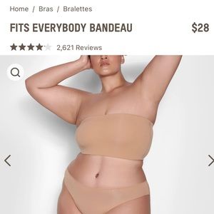 BUNDLE. Skims fits everybody bandeaus in ochre & umber. Size Small